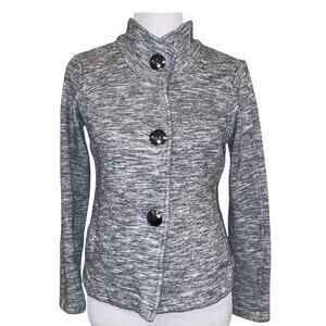 CAbi #596 Hourglass Lo-Hi Heather Gray Jacket Sz Small